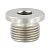 Пробка резьбовая с внутренним шестигранником М10х1 DIN 908 нержавеющая сталь А2