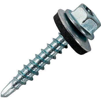 Саморез кровельный по дереву 4,8х35 с шайбой EPDM оцинкованный
